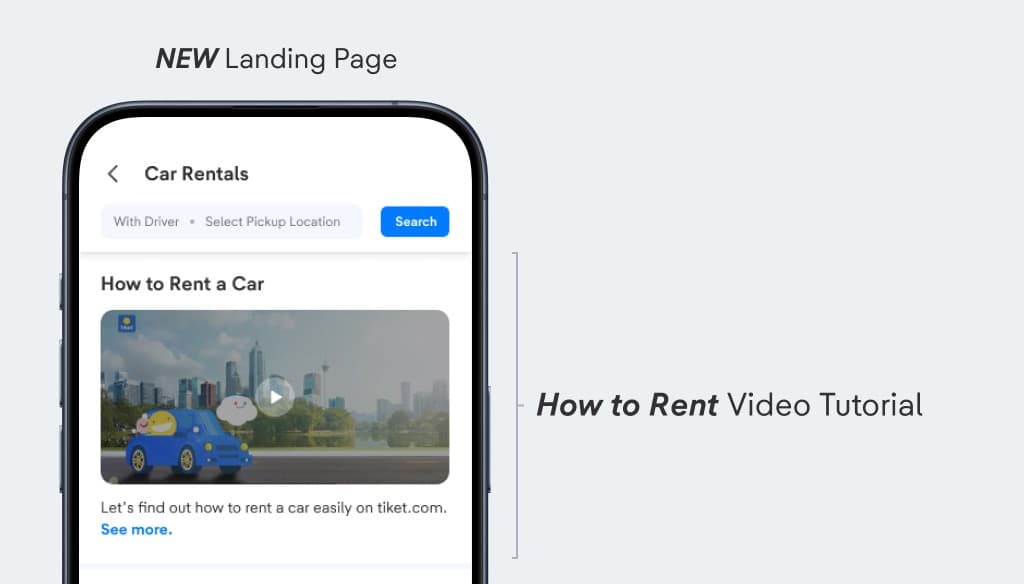 How to Rent Video Tutorial on the landing page