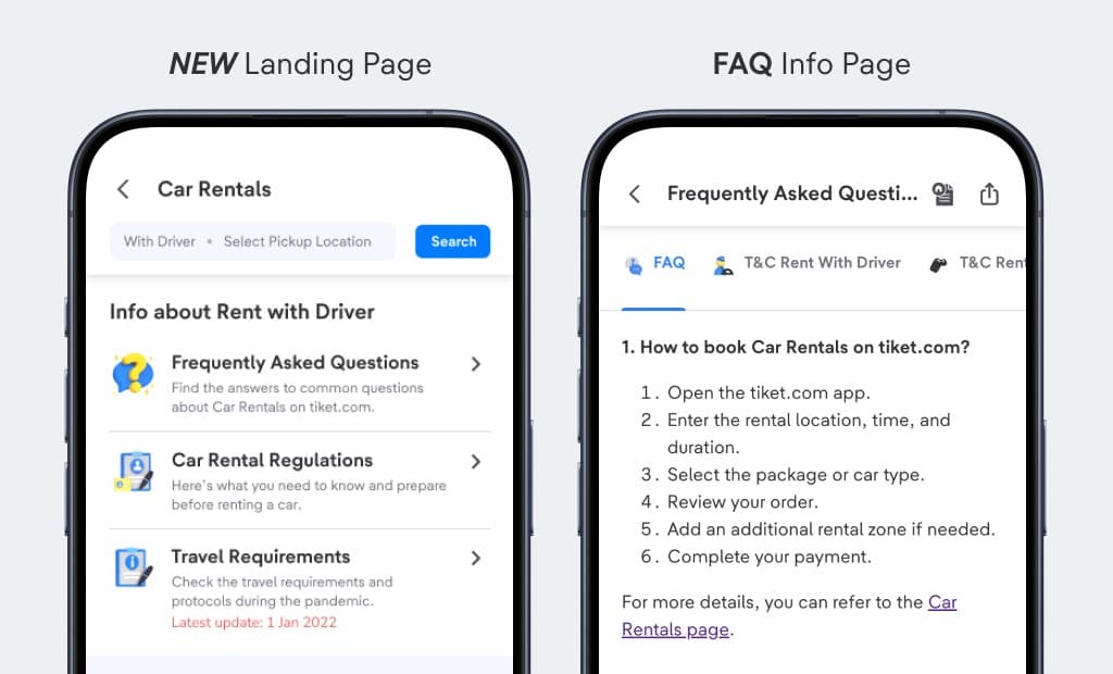 Frequently Asked Questions page