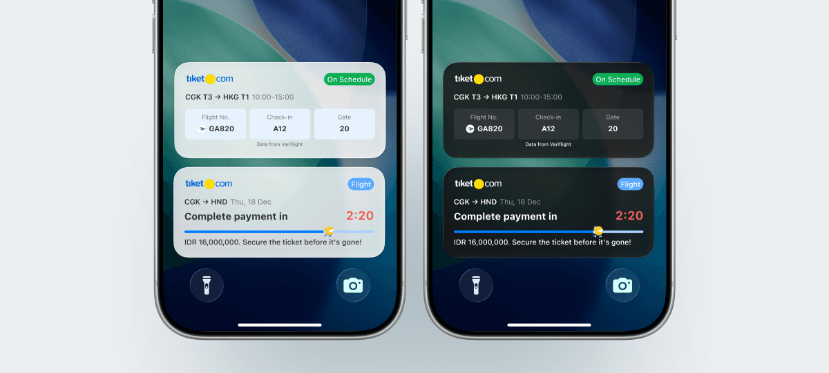 Standardizing tiket.com’s Live Activities
