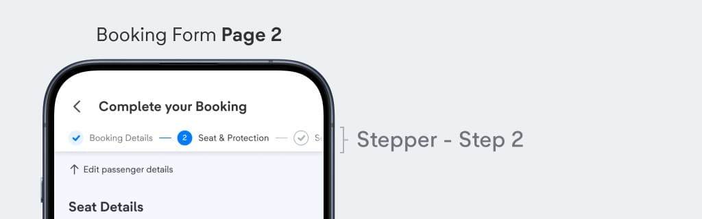 Improved passenger details copywriting and icon